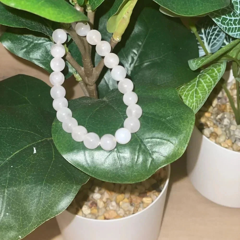 6mm ROSE QUARTZ BALL BRACELET THE STONE OF LOVE AND PEACE WITH LOVING ENERGY 💗 - Picture 4 of 6